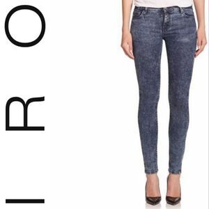 IRO Fannie Acid Wash Skinny Jeans sz 27